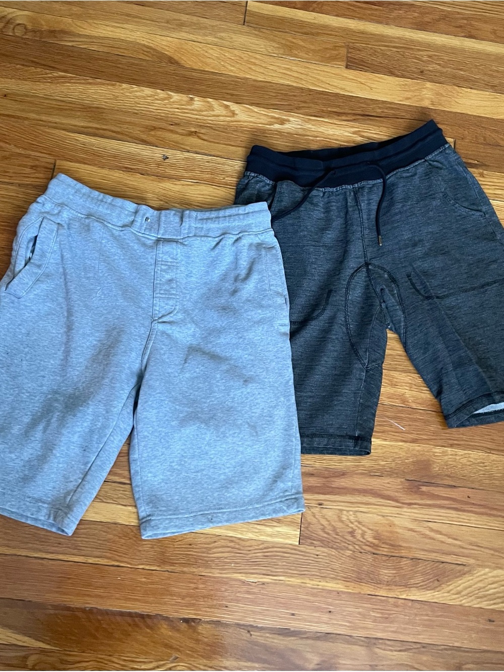 2 for 1 Men's Gray and Charcoal Athletic Shorts - Casual Everyday Wear